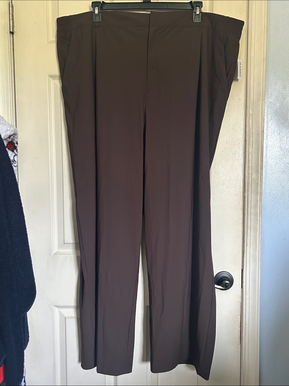 NWT Old Navy black coffee high rise sleek tech full length pant size 3X